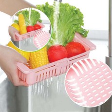 쌍문상회 수납선반 다용도수납 수납 선반 냉장고수납 냉장고정리함 수납장 서랍선반 냉장고서랍 다용도선반 다용도 다용도서랍 슬라이드 40872EA, 2-냉장고선반-핑크