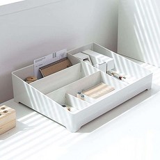 꿈꾸는비 데스크 정리 트레이 탁상정리, 블루