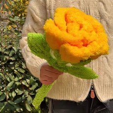 DIY 대형 장미꽃 키트 선물, 오렌지/ 대형  50cm