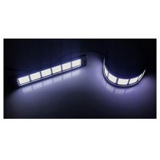 슈퍼 밝은 주간 주행등 자동차 운전 안개 램프 방수 스트립, 1개, 기본