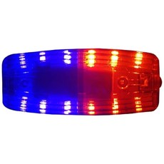 LED肩夾警示燈, 紅藍閃燈, 1個