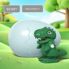 알에서 태어난 카피바라 태엽 장난감, 껍질 깨는 공룡