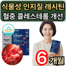 식물성 인지질 레시틴 혈중 콜레스테롤 개선 도움 레시틴영양제 휘게라이프, 6개, 60정