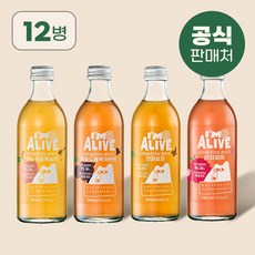 아임얼라이브 콤부차 혼합(4가지맛x3병), 맛 선택:리치장미, 250ml, 12개
