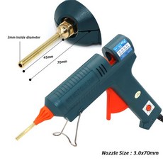 실란트핫멜트 글루 건 150W 길이 구리 노즐 온도 조절 11mm 스틱 전문가용 가정용, 08 3.0x70mm_01 150W_04 AU, 1개