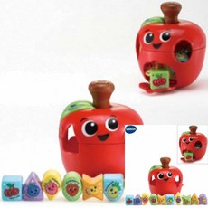 유아 사운드 사과 도형끼우기 장난감 도형맞추기장난감 아기도형장난감 도형끼우기장난감 소리나는도형끼우기