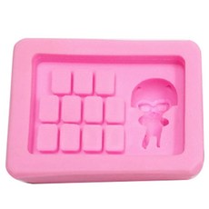 케이지 고양이 번호판 실리콘 수제 몰드 120g, 랜덤 발송