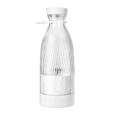 휴대용 무선 믹서기 충전식 전기 과일 착즙기 기계 주스 쉐이크 스무디용 컵 6 블레이드 500ml, White