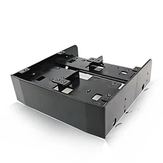 HDD 어댑터 브래킷 25인치에서 5인치 마운팅 5인치 하드 SSD 드라이브, 검정, 1개, 상세설명참조