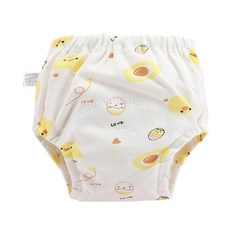 雪倫小舖 學習褲 6層紗嬰兒尿布褲 吸水隔尿褲訓練褲, 小雞, 1個