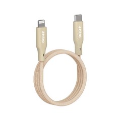 bitro Type-C Lightning 蘋果MFi認證PD快充線 120公分 iPhone 台灣製造, 120cm, 奶茶杏, 1個