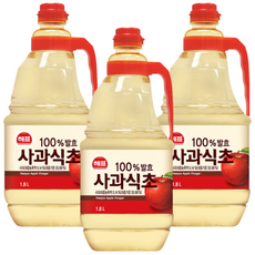 사조 해표 사과식초, 1.8L, 3개