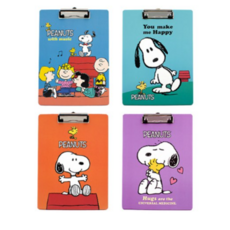 피너츠 스누피 클립보드 A4 4p, 랜덤, 3세트