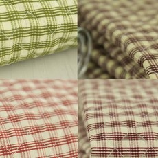 천마트 린넨체크누빔지 4색, 쁘띠레드원단(4800)-3200, 1개