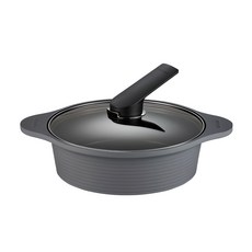 HAPPYCALL Arbor 陶瓷不沾淺湯鍋, 24cm, 灰色