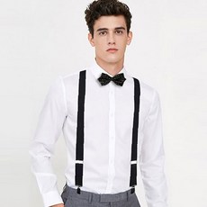 Y자형 탄성 밴드 정장 액세서리 남녀공용 클립 조절 가능 결혼식 파티 행사