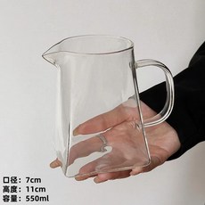 커피 서버 핸드드립 사각 나눔포트 기구 화차 내열 투명 드립 필터 유리, B. 중형 550ml, B. 중형 550ml