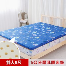 米夢家居 夢想家園 冬夏兩用馬來西亞進口100%天然乳膠床墊 5公分厚