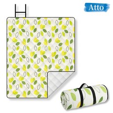 아토 피크닉 매트 돗자리 감성 방수 방습 두꺼운 폭신한 휴대용 다용도 양면 접이식 야외 캠핑 나들이 등산 낚시 야구, 그린 잎