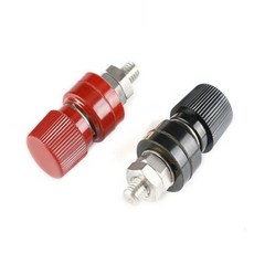 접지터미널 잭 8MM 6MM 팔각 전기 어스단자 전원 카라반 배터리, 4-레드단자8mm 가 /