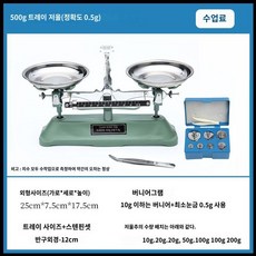 양팔 저울 무게개념 과학교구 풀 200g/0.2g, 중등(500g/0.5g)