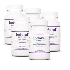 옵티목스 이오도랄 IOD 12.5 요오드 칼륨보충제 Optimox Iodoral, 5개, 180정