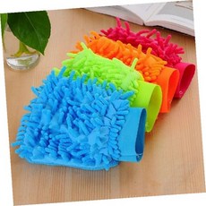 극세사 양면 청소 장갑 먼지 제거 물걸레 주방 욕실 청소 도구, 블루, 1개