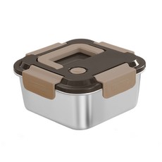 食品級316不鏽鋼密封盒 - 可加熱/冷藏 1800ml, 1個