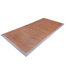 金信昌 藤3D透氣涼夏蓆 100%植物纖維 加厚1cm, 咖啡色