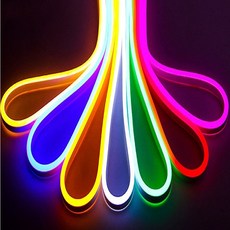 현성 LED 바 네온 사인 줄 라인 등 간접 조명 인테리어 전등 방수 네온플렉스 12V5m, 1개, ice blue차거운청색