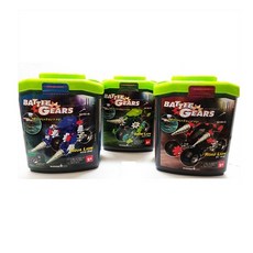 DAESUNG TOYS韓國慣性拼裝戰鬥車 (九選1)，兒童益智玩具，免電池慣性驅動，訓練手眼協調, 1個, 2 綠筒綠車