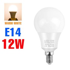 전구 램프 샹들리에 에너지 절약형 냉온 백색, 21 E14 12W Warm White, A. AC220V-240V, 1개