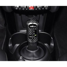 真碳纖維排檔頭蓋 適用於 F54 F55 F56 F57 F60 防刮保護 裝飾蓋, 1個, 黑色