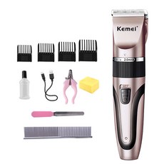 KEMEI 專業級可微調刀頭寵物電動剃毛電剪, 1個, 玫瑰金