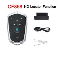스마트키 BMW 벤츠 아우디 기아 렉서스 재규어 랜드로버 마쓰다 르노 닛산 혼다 VW 볼보용 범용 스마트 원격 LCD 스크린 키 CF858, CF858 Sliver, Korean, 1개