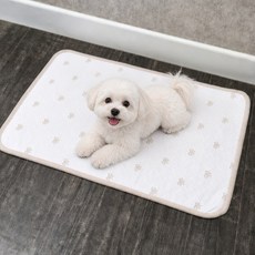 팻티아 듀라론100% 냉감패드 강아지 반려동물 방석 고급형, 화이트, 1개