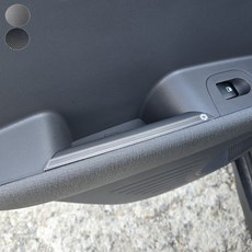 [모터스파이] 현대 호환 캐스퍼 EV 도어 스텝 스커프 알루미늄 부착형 몰딩, 도어스텝EV(실버)