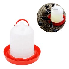 반자동 닭 물통 병아리 급수기 새 물그릇 조류 먹이통 급식기 사료통 양계장 사육장 밥그릇, 1개, 단일색상-3L