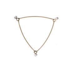 소피빌레브라헤 라 피라미드 14K 옐로 골드 펄 브레이슬릿