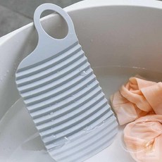 실리콘 세면대 미니 빨래판, 그레이, 1개