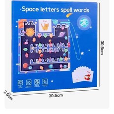 마그네틱 알파벳 글자 퍼즐 주차장 선물 미취학 장난감, Space