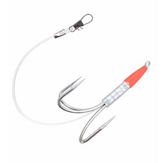 원줄 연결형 접이식 숭어 훌치기 바늘 샤크 스냅도래 낚시 채비, 1개, 1개입