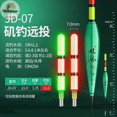 釣友俱樂部 遠投大物鰱鱅磯釣滑漂 浮漂 電子魚漂 加粗 醒目 路亞 磯竿滑漁具, 1個, 吃鉛11克【全長21釐米 三目亮】,不變色一支