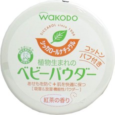 [FMD][現貨] 日本 WAKODO 和光堂 嬰兒爽身粉 天然植物玉米爽身粉 紅茶香 120g 不含滑石粉, 1個, 紅茶香（120g）