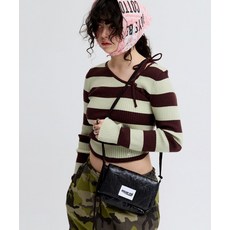 [마크니] GLOSSY STRING CROSS BAG BLACK