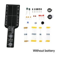 DIY 전자 키트 소형 비행기 CD4017 LED 플로우 라이트 플래시 회로 용접 연습 재미있는 부품 만들기, 01 Without battery