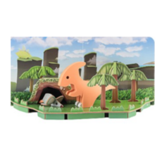 하프토이즈 디오라마 시리즈 교구 키덜트 유아 자석 장난감, 파라사우롤로푸스 PARA, 1개