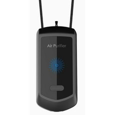 隨身佩戴負離子空氣淨化器，有效過濾PM2.5，靜音運行，時尚外觀，守護呼吸健康, 黑色, 便攜負離子空氣淨化器