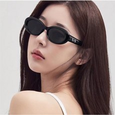 나엘라 연애인 오벌형 선글라스 U V400 자외선차단 캣츠아이 선글라스+케이스