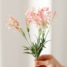 [플라워트리] 은방울꽃 조화 부쉬 32cm 3컬러 인테리어 장식 소품 촬영 꾸미기, 색상:화이트